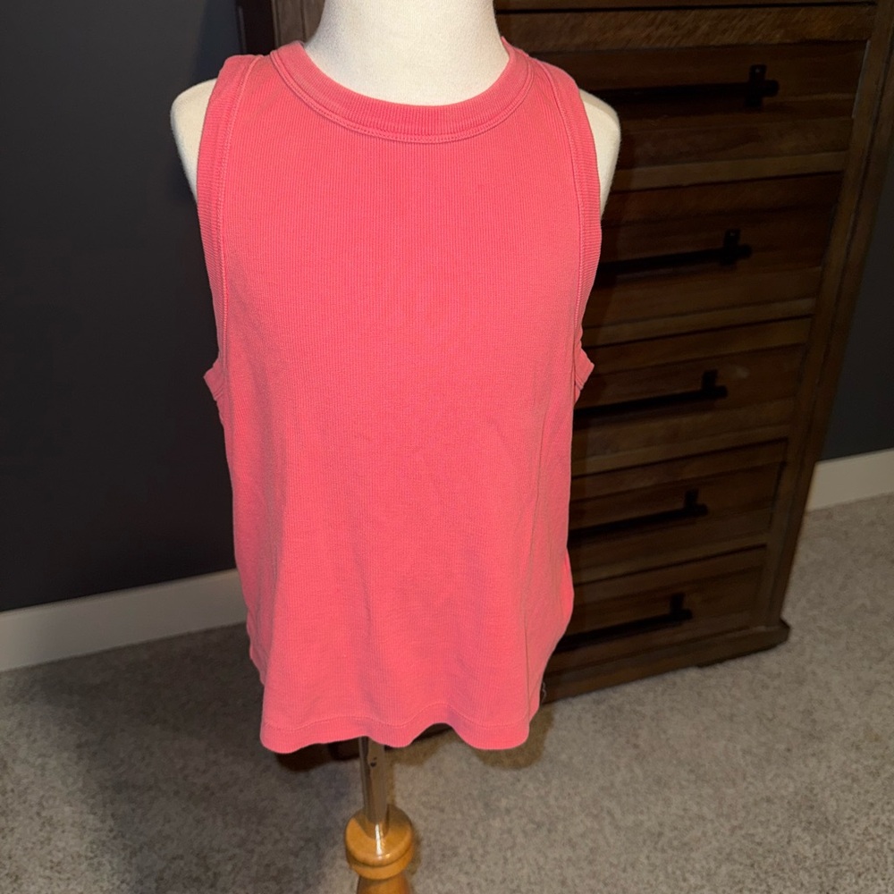 Marine Layer Coral Sleeveless Muscle Tee